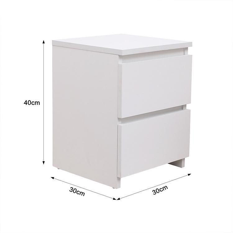 Modern White Bedside Table Nightstand Side Table for Bedroom Living Room