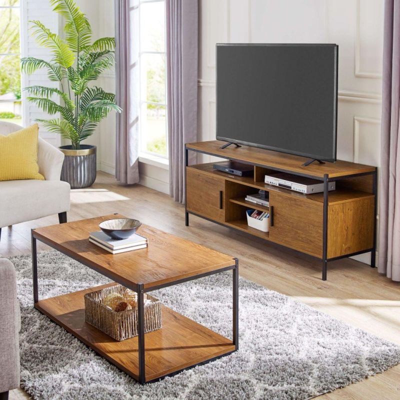 Wide Entertainment TV Media Stand by Furniture Designs