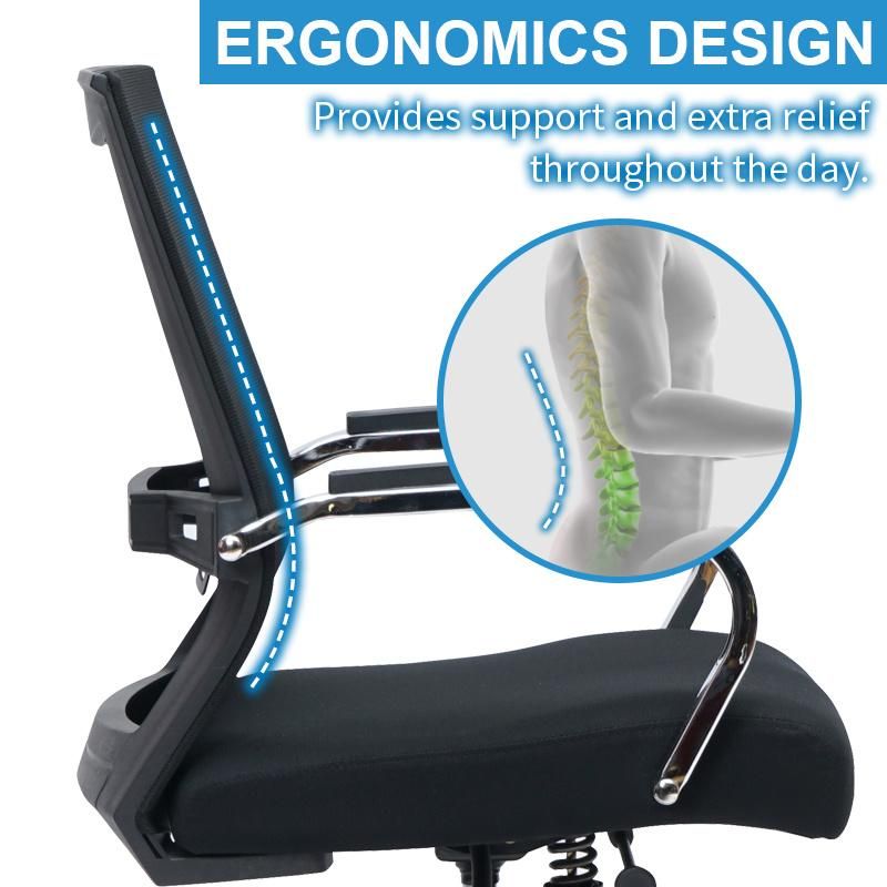 Ergonomic Double Back Full Mesh Nylon Mesh Back Swivel Executive Office Chair