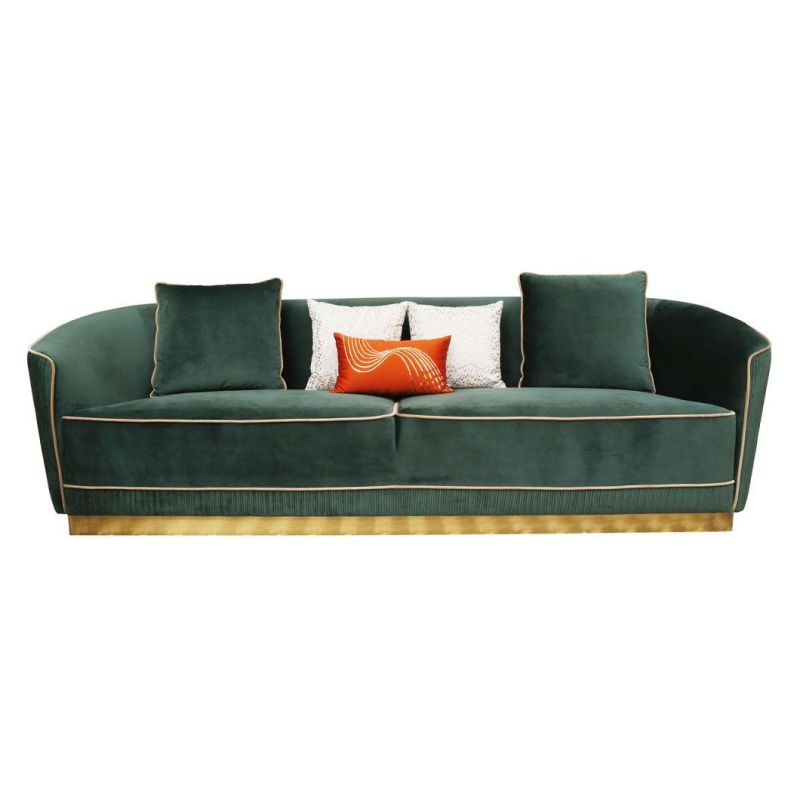 Foshan Furniture Modern Home Velvet Living Room Sofa