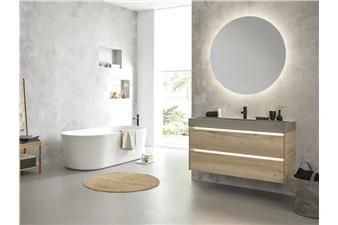 Modern Wash Basin with Mirror Bathroom Cabinets Wall Hanging Mounted Vanity with Plywood Bathroom Cabinet