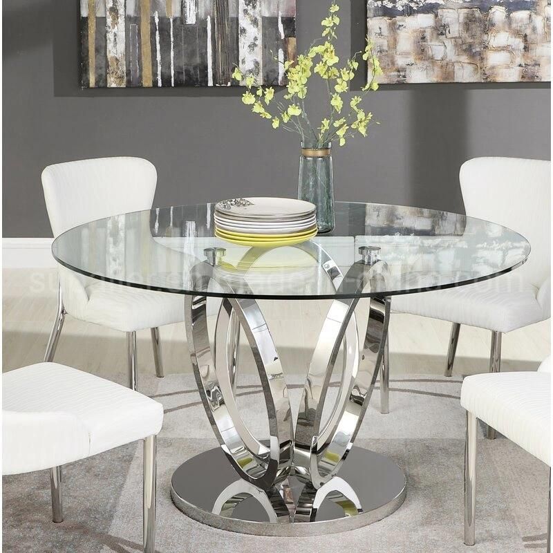 Modern Living Room Furniture Big Size Round Marble Dining Table