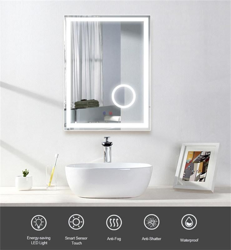 Home Products Waterproof Defogger Bathroom Mirror with LED Light