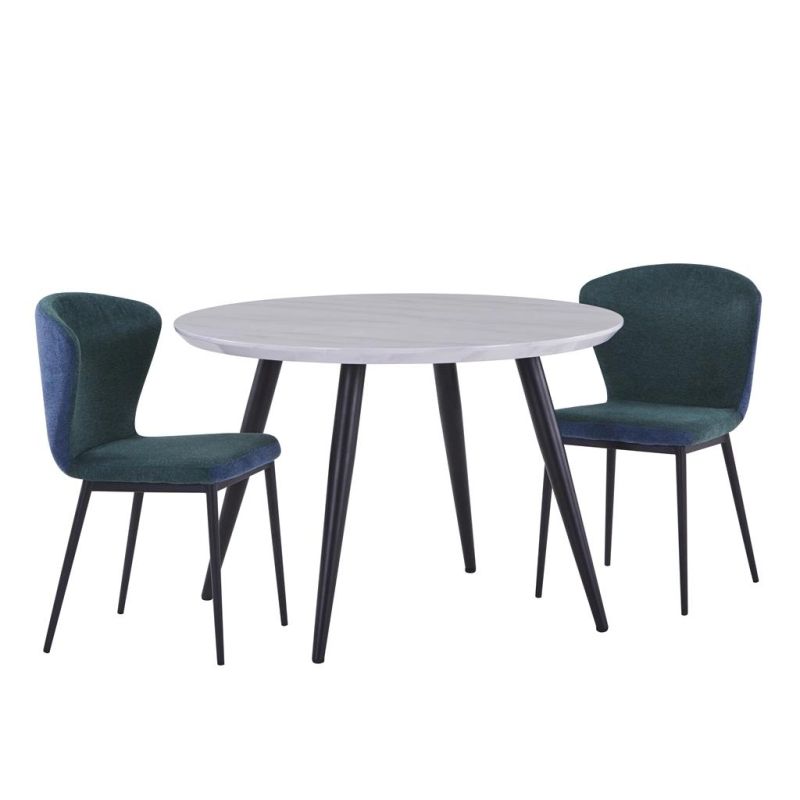 European Design Modern Metal Legs Contemporary Restaurant MDF Top Dining Table