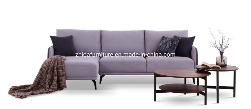 Modern Grey Leisure Sectional Living Room Sofa