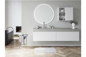 Modern Luxury Large Size Cheap and High Quality Plywood with Melamine Bathroom Cabinet Bathroom Vanity