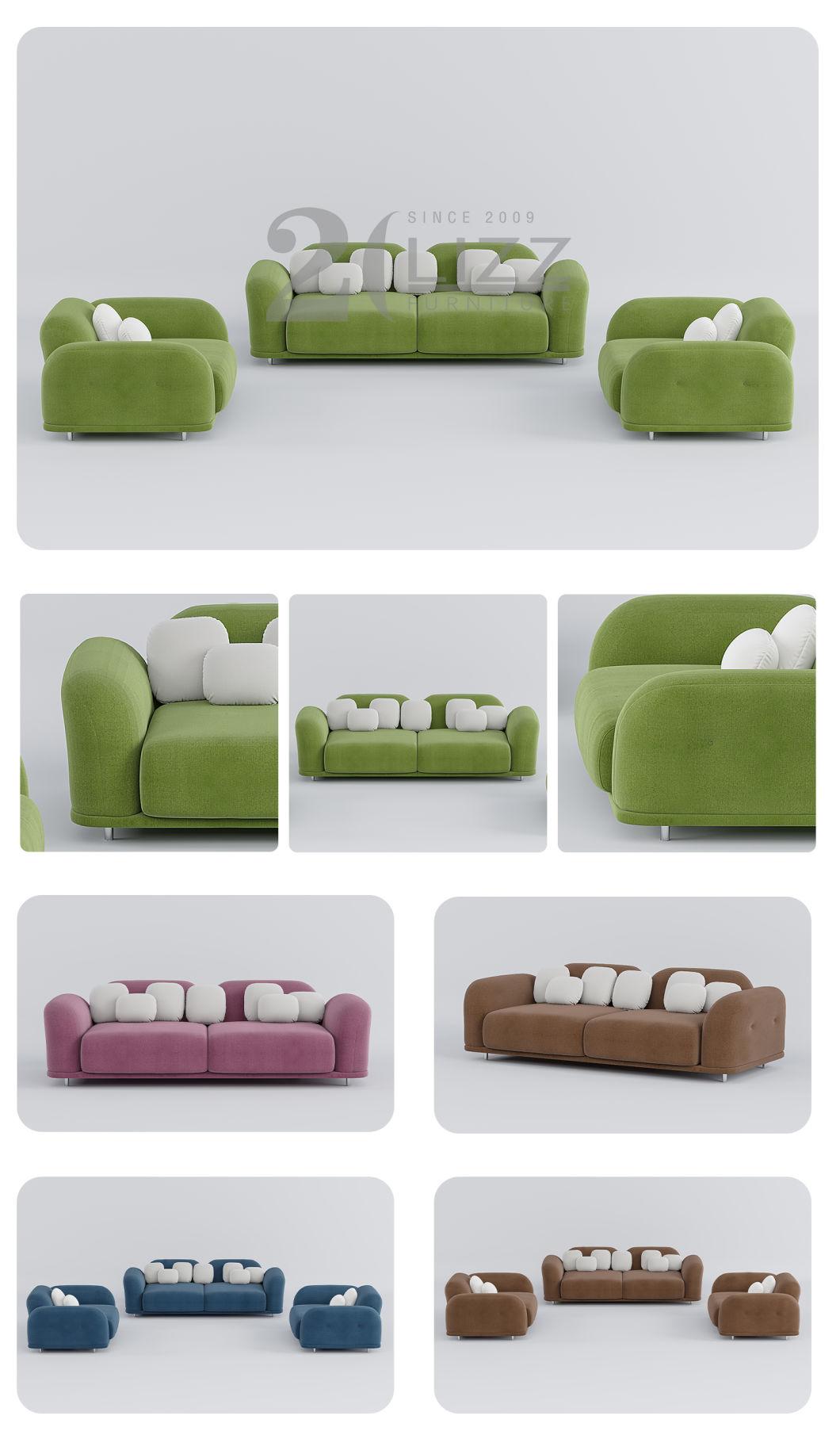 Nordic Italian Designer Home Hotel Apartment Furniture Modern Velvet Lounge Couches Sofa