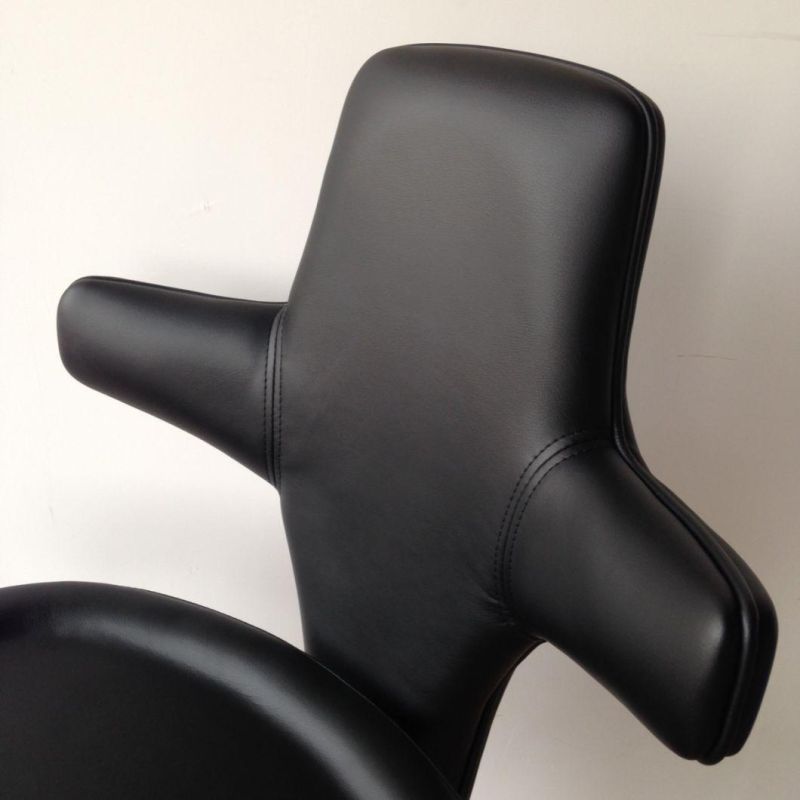 New Modern Leather Office Saddle Stool Office Chair with Backrest