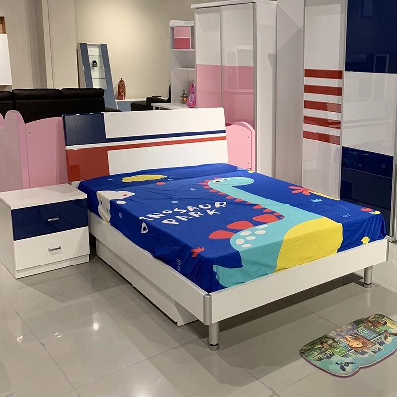 Fashionable Single Kids Bed Children Home Furniture Kids Bedroom Furniture