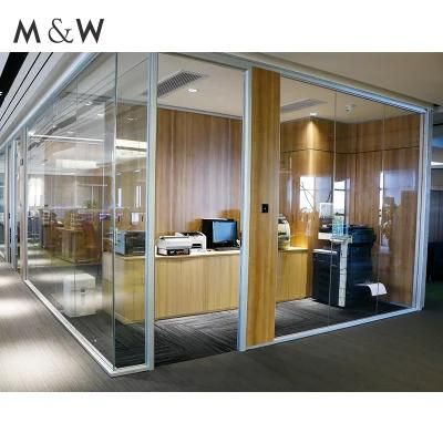 Factory Direct Sale Manufacture Partition Indoor Glazed Wall Soundproof Price Clear Glass Cubicle Office Furniture