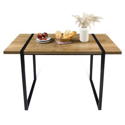 Industrial Style Modern Metal Leg Dining Table