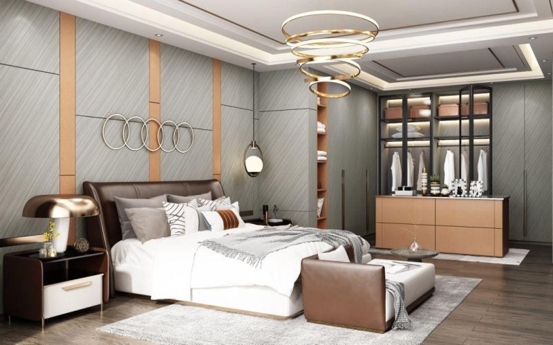 2022 Luxury Furniture Modern 5 Star Bedroom Furniture Set for All Countries