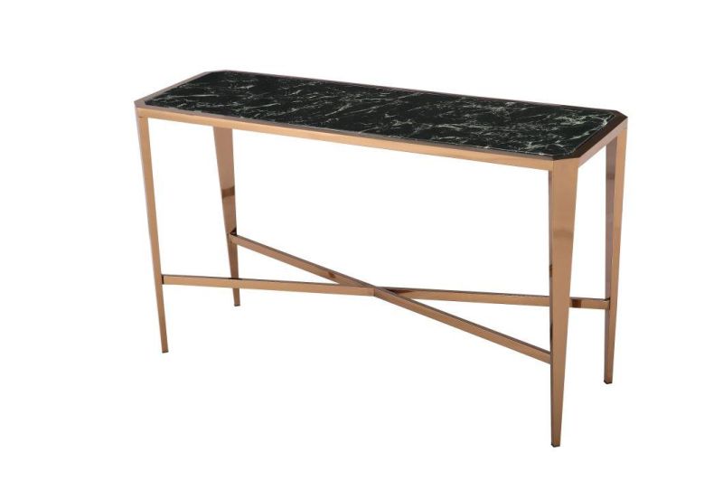 Metal Furniture Home Decoration Table Console Tables with Walnut