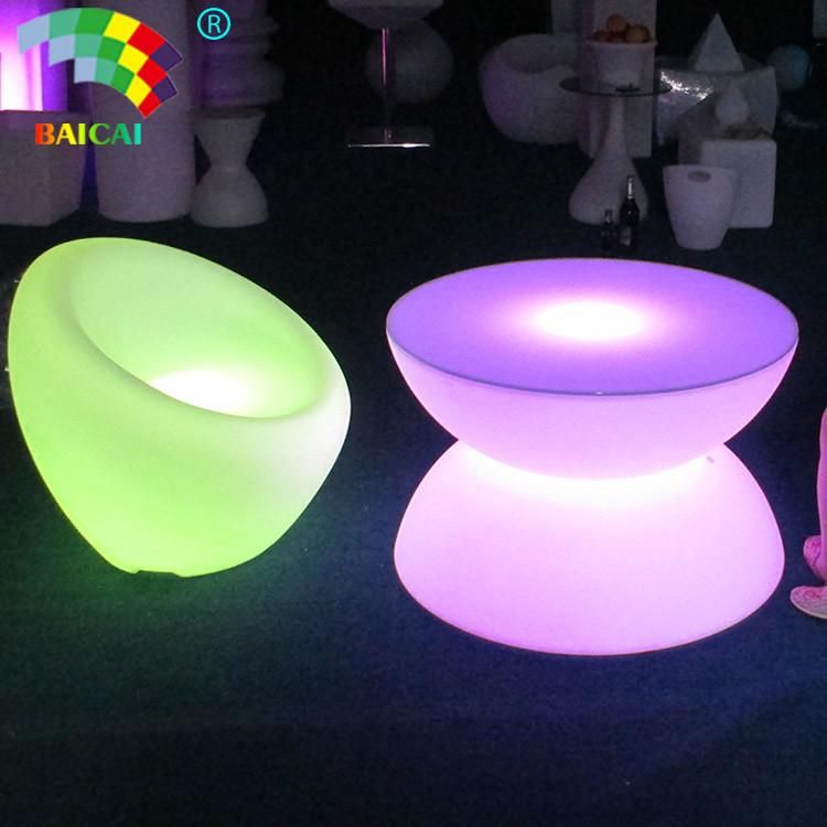 Fahsionable Luminousldpe Plasticlight up Coffee Table