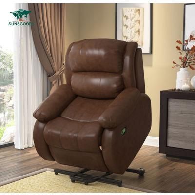 Luxury Classic European Design China Modern Style Sofa Leather Recliner Sofa