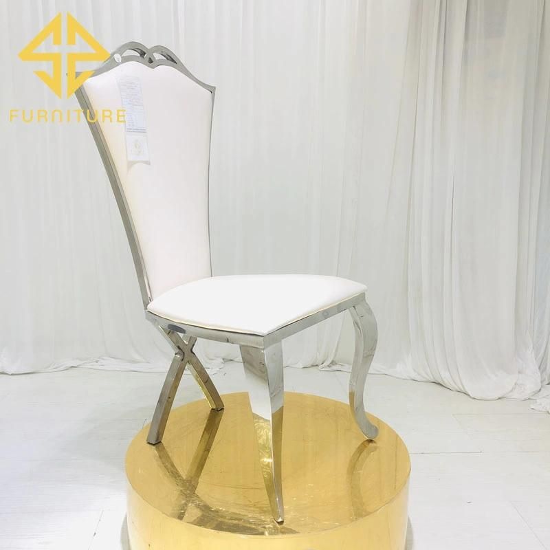 Stainless Steel Dining Chair Fashion Hotel Minimalist Modern Home Living Room