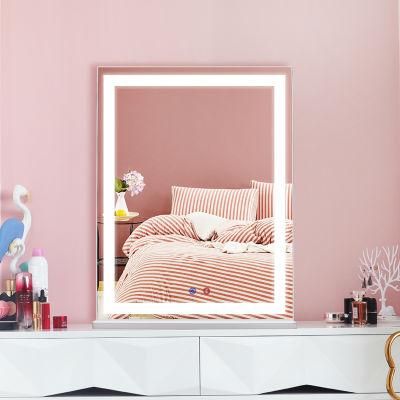 Wall and Deskt Makeup LED Lighted Mirror for Home Decoration and Daily Make up