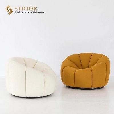 Modern Minimalist Style Wooden Legs Fabric Lounge Sofa for Cafe