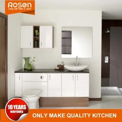 High Gloss MDF Paint Door Bathroom Vanity Furniture with Mirror