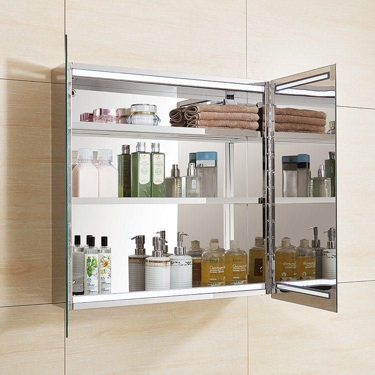 High Quality Stainless Steel Bathroom Cabinet with LED Light