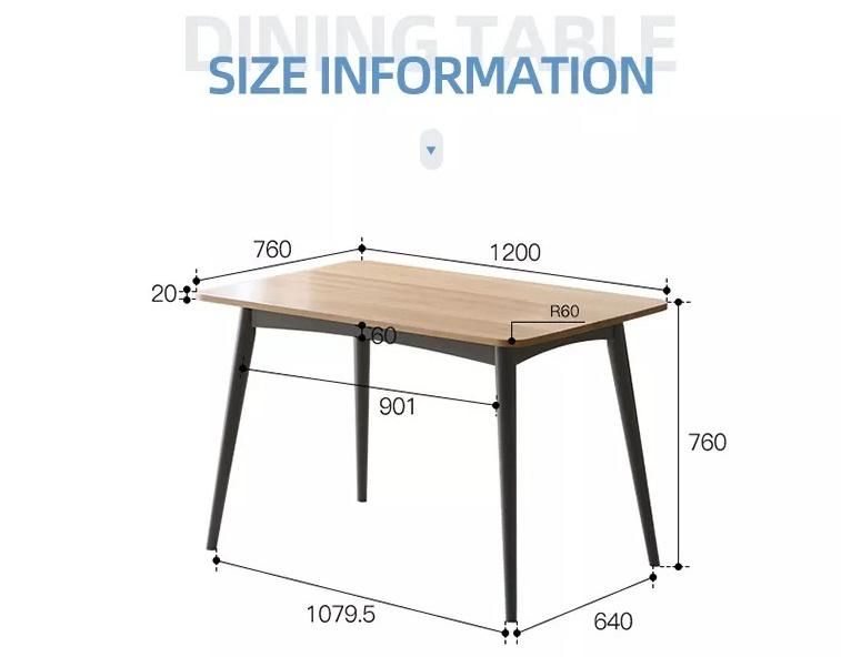 Furniture Modern Furniture Table Home Furniture Wooden Furniture Pattern Minimalist Beech Solid Wood Dining Table Set with 4 Chairs Wooden