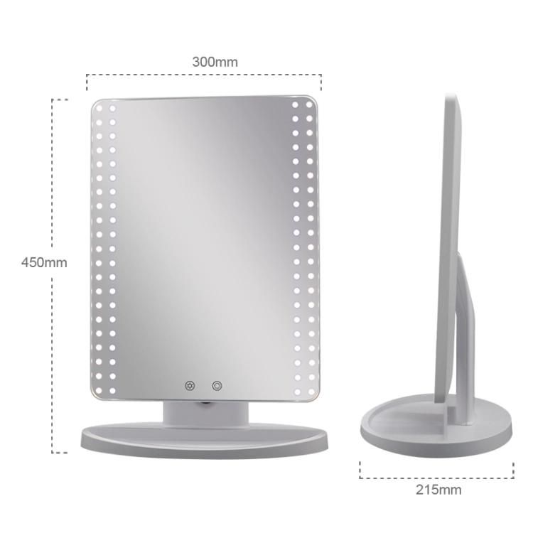 Square 1: 1 Face Full Size Luxury Vanity Makeup LED Mirror