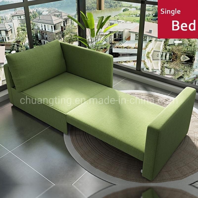 Foshan Modern Design Hotel Accompany Single Fabric Living Room Sofa Bed