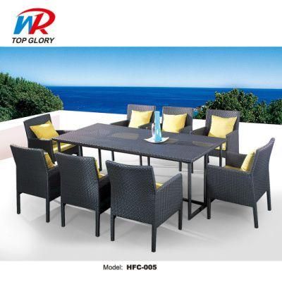 Custom Leisure Home Modern Rattan Patio Bistro Outdoor Garden Dining Furniture Set