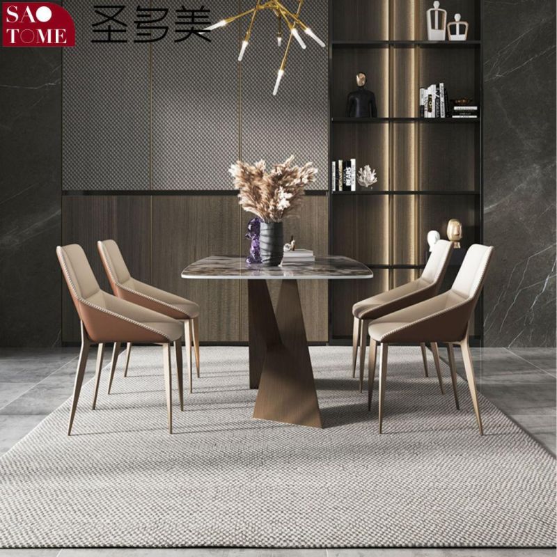 Modern Dining Room Furniture High-Grade X-Shaped Base Dining Table