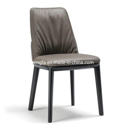 Modern Hotel Furniture Home Metal Legs Leather Restaurant Dining Chairs