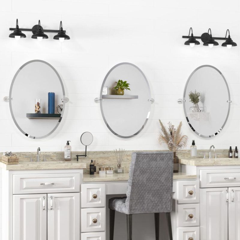 Grey, Green UL, cUL, CE Unique Design Frameless Bathroom Mirror