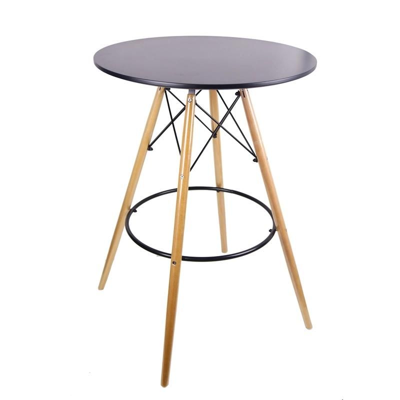 Modern Style Round Cafe Restaurant MDF Top Dining Bar Tables