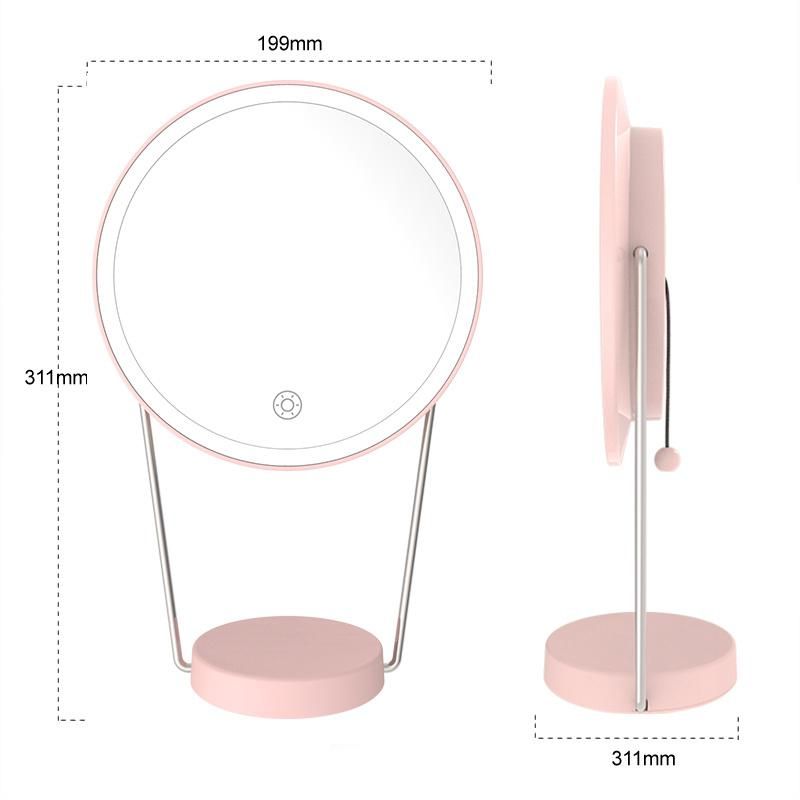 Two in One Desktop LED and Lamp Lights Makeup Vanity Mirror