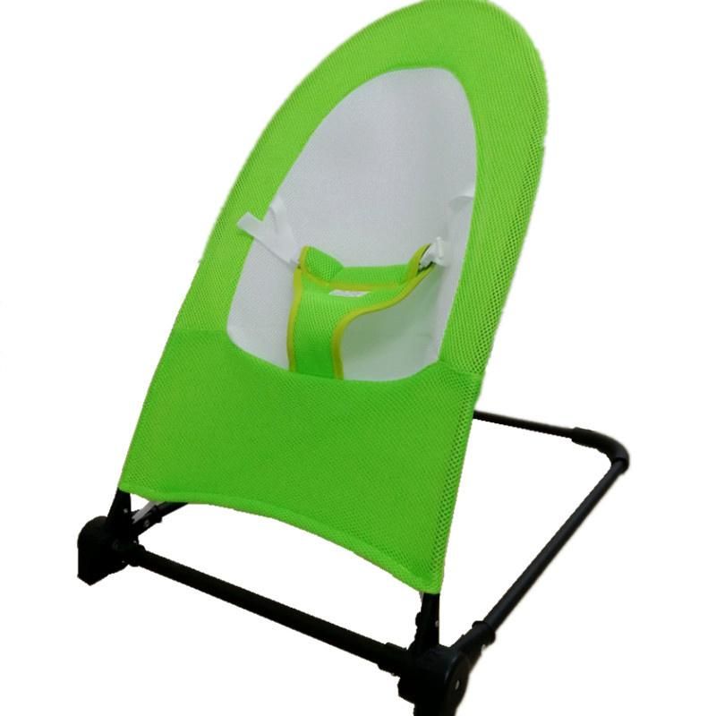 Popular Seat Belt Family Bedroom Folding Crib Rocking Chair Skin Friendly and Soft Protective Newborn Safety Rocker