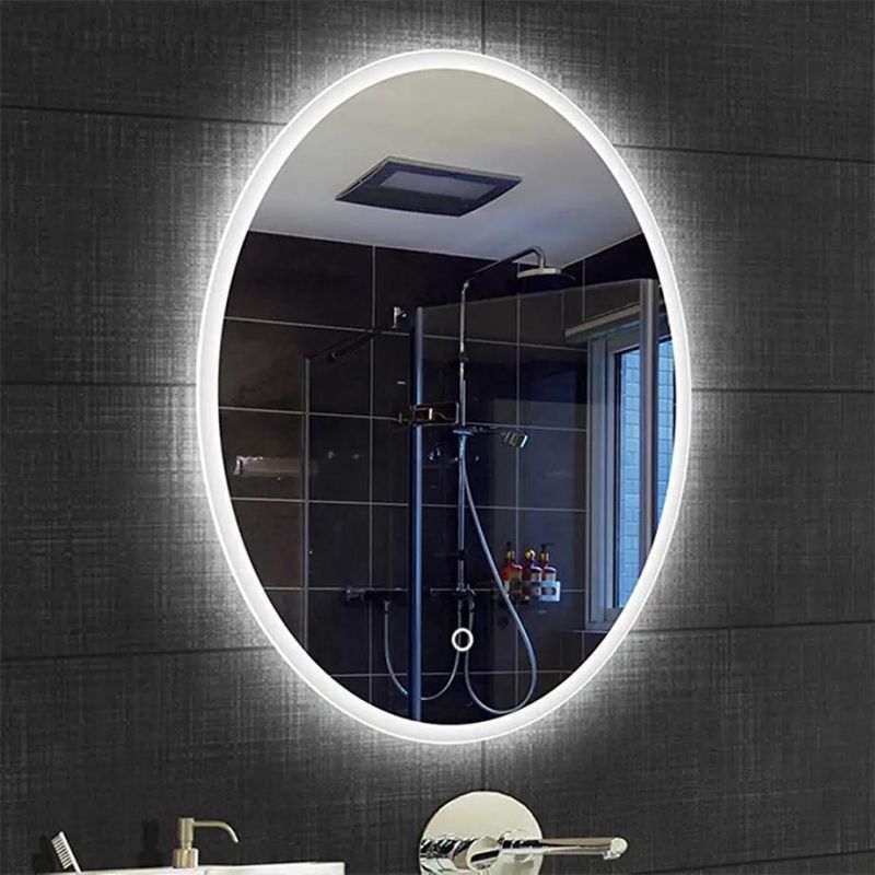 Customized Vanity Frameless Backlit Illuminated Lighted LED Mirror for Bathroom