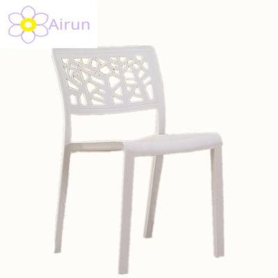 Monoblock Stackable Outdoor Garden White Plastic Chair