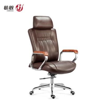 Leather Modern Office Furniture Executive Meeting Swivel Chairs