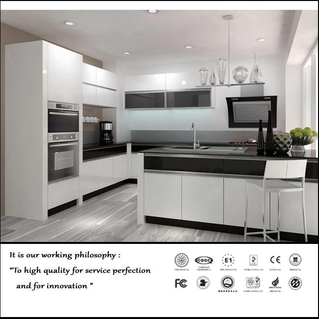 Modern Style Plain UV Colour Kitchen Cabinet (ZH067)