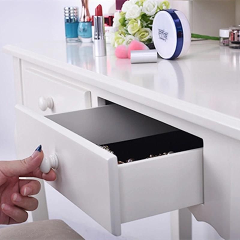 Dressing Table Modern Simple Solid Wood Dressing Table Table and Stool Combination Bedroom Small Apartment Vanity Mirror