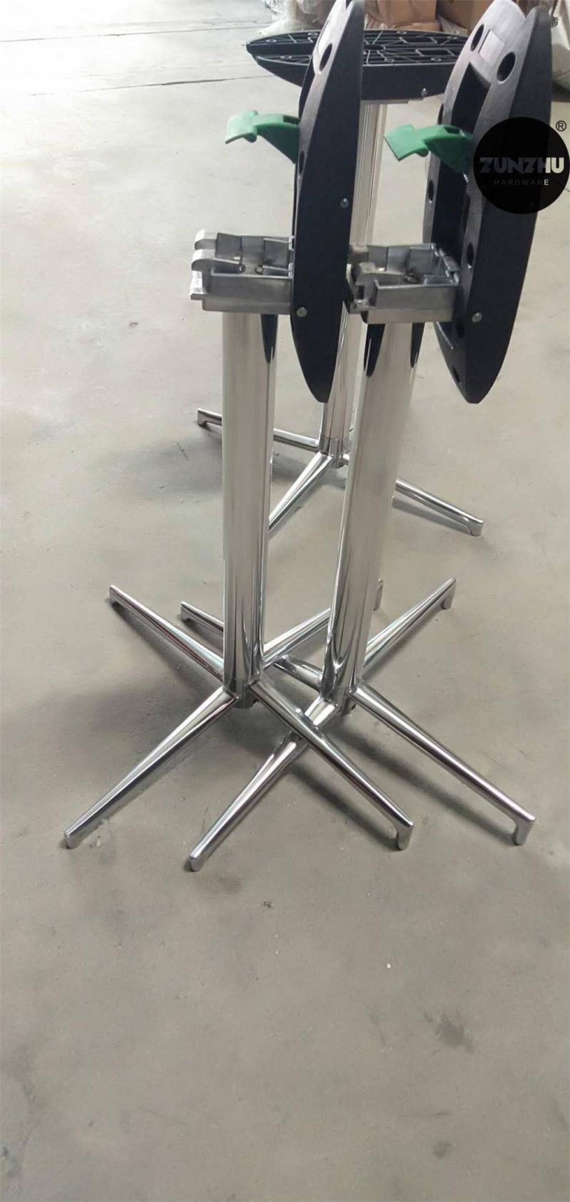 Rectangle Table Base Sandy Texture Office Table 2 Legs Aluminum Base Banquet Furniture