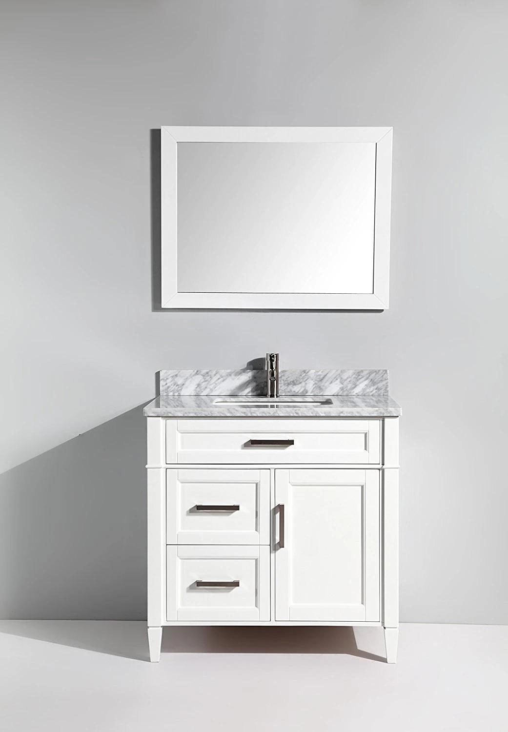 36 Inch Used Solid Wood Bathroom Vanity