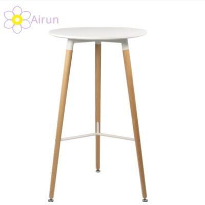 Modern European Retro Indoor MDF Wooden Bar Furniture Cafe Table