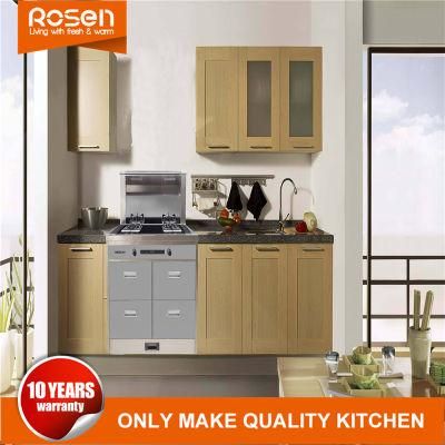 Hangzhou New Style Solid Wood Veneer Kitchen Cabinets Furniture