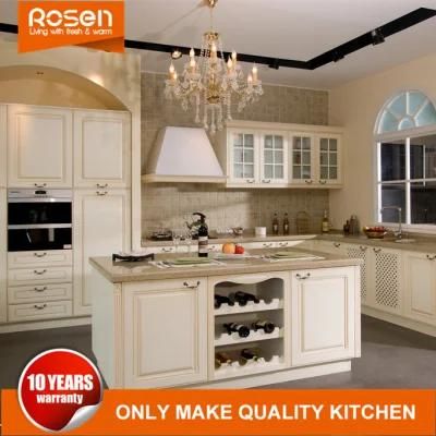 Modern American Style Beech Solid Wood Kitchen Cabinets Cupboard