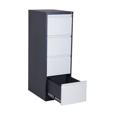 Office Metal Drawer Cabinet 4-Drawer Vertical File Cabinet Locking Letter Black