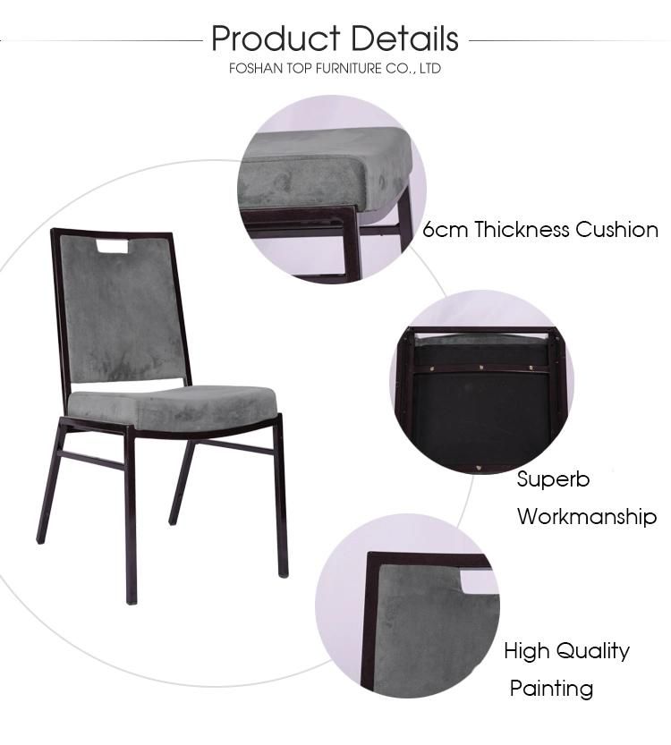 Modern Stackable Restaurant Banquet Iron Chair Supplier