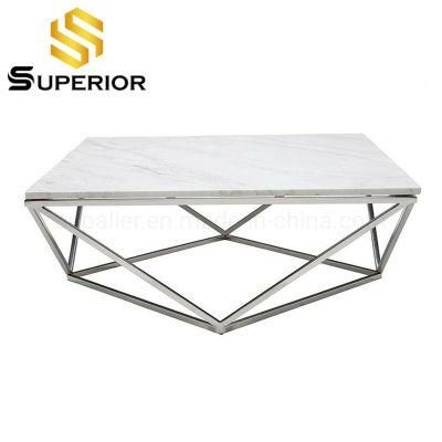 India Hotel Furniture High Gloss Metal Smart Coffee Table