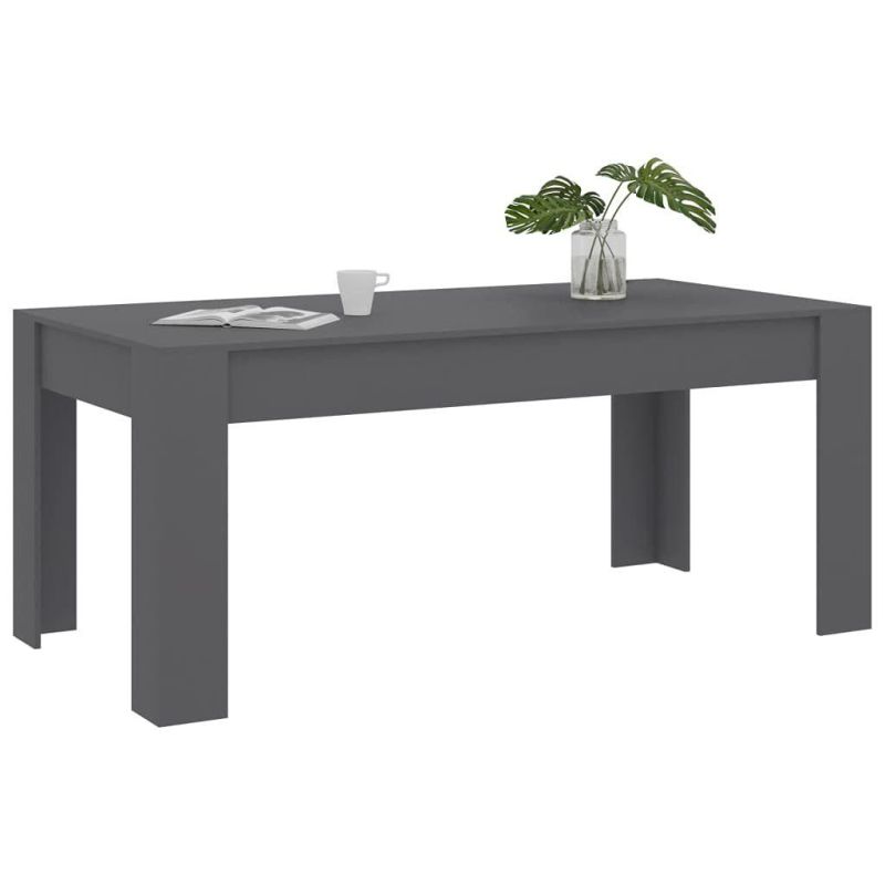 Home Modern Dining Table with Chipboard Rectangular Bar Kitchen Meals