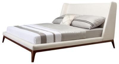 Chinese Modern Fabric Bedroom Furniture Leather Double Bed