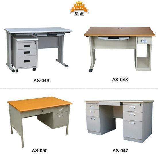 Modern Furniture 3 Drawers Desk Metal Office Computer Table